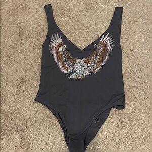 Boys + Arrows Black Eagle One Piece Swimsuit